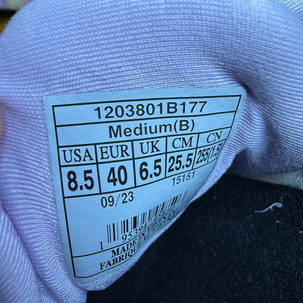 Brooks Ghost 15 Running Shoes Womens Size 8.5 White Purple 1203801B177 - Picture 6 of 7